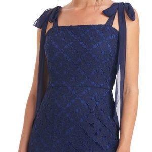 JS Collections Lainey Bow Strap Column Gown